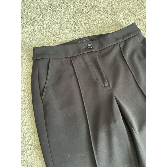 White House Black Market The Slim Crop Black Dress Pants Office Work Size 4 - Picture 2 of 12